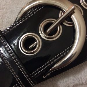 NWOT Black Patent Leather wise belt